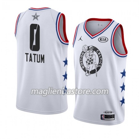 Maglia Boston Celtics Jayson Tatum 0 2019 All-Star Jordan Brand Bianco Swingman - Uomo